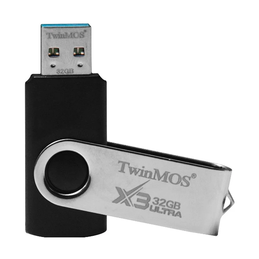 Twinmos X3 Ultra 32GB USB 3.2 Black-Silver Pen Drive
